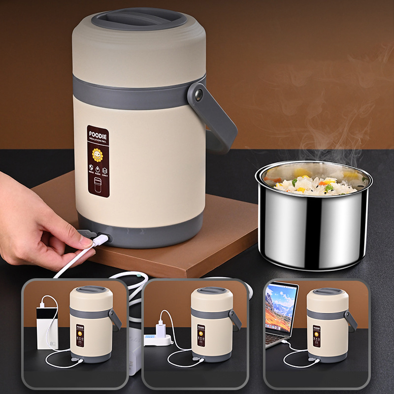 Baby Food Warmer Portable - Ofis okulu için öğle yemeği kutuları