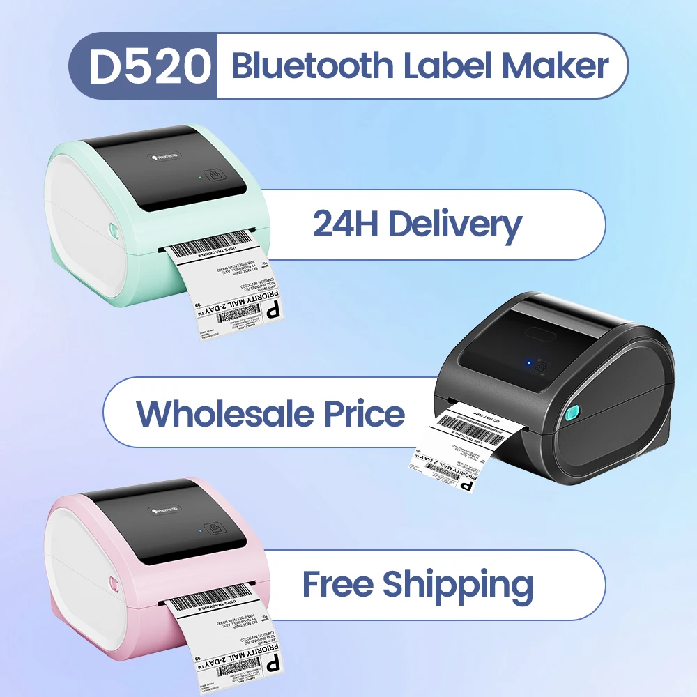 Baby Food Label - Kablosuz Bluetooth Nakliye Yazıcısı Phomemo D520BT