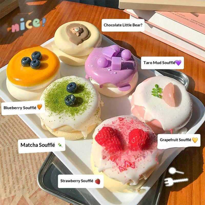 Baby Food Toy - Yeni【Yumuşak Kremsi Dokulu Çilekli Sufle Oyuncak,