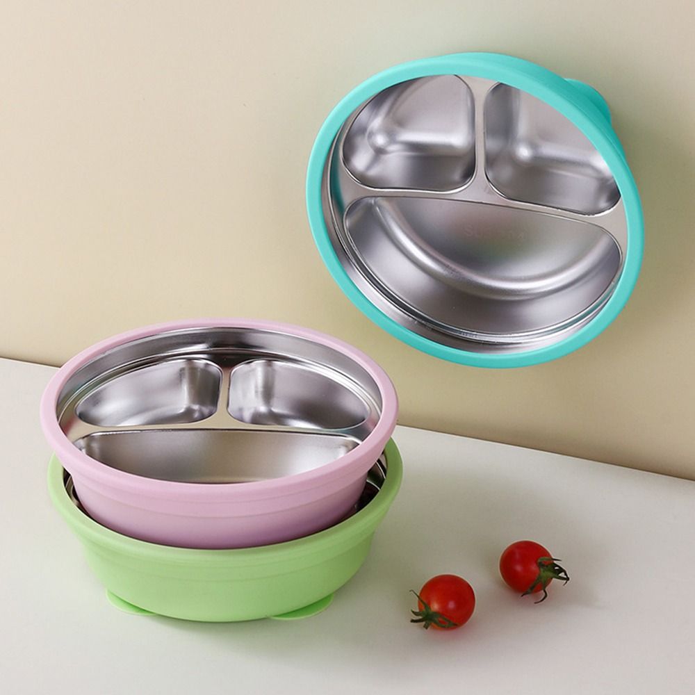Baby Food Grater - Silikon Vakumlu Tabanlı Bebek Beslenme Tabağı
