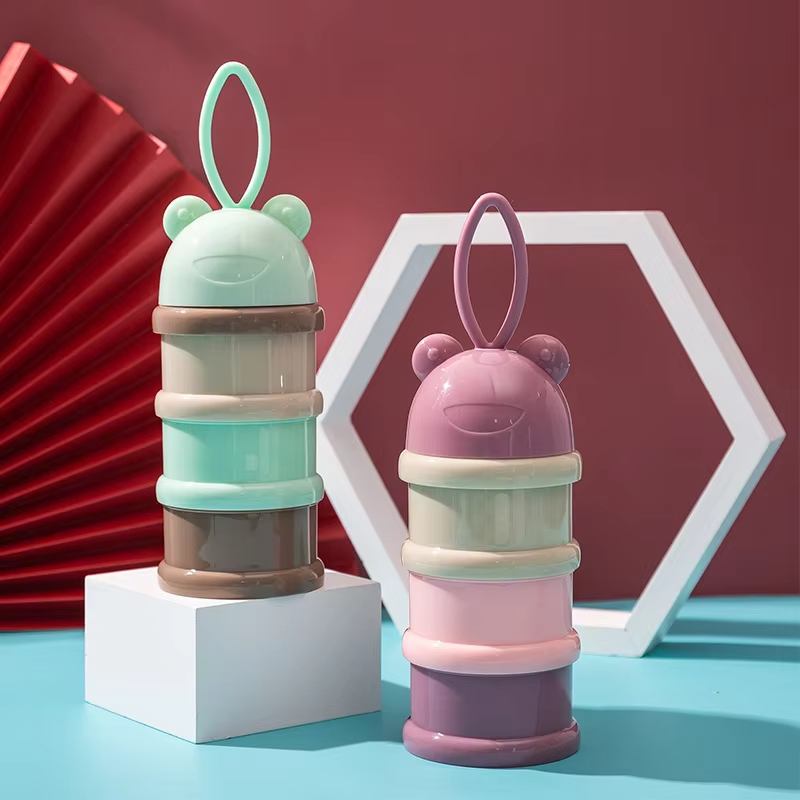 Baby Food Options - Renkli Süt Tozu Kutusu Kullanışlı ve