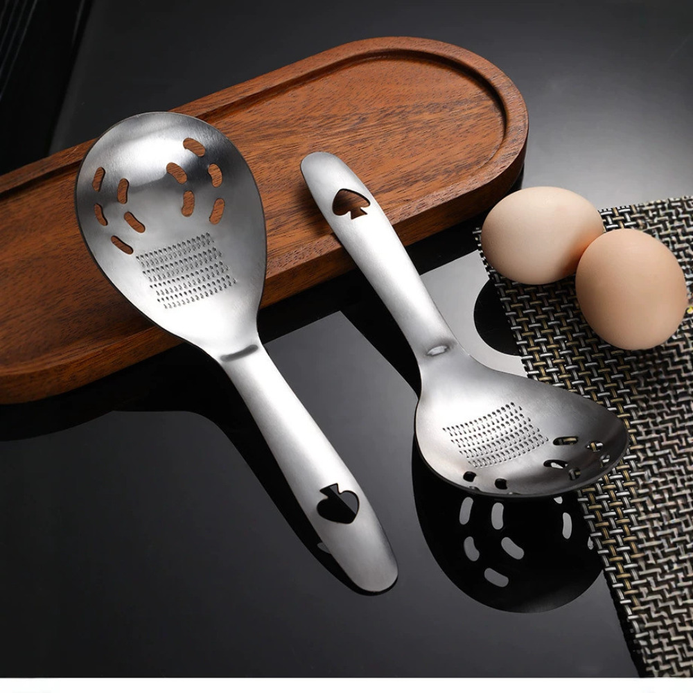 Baby Food Strainer - Paslanmaz Çelik Öğütme Kaşığı Çok Fonksiyonlu