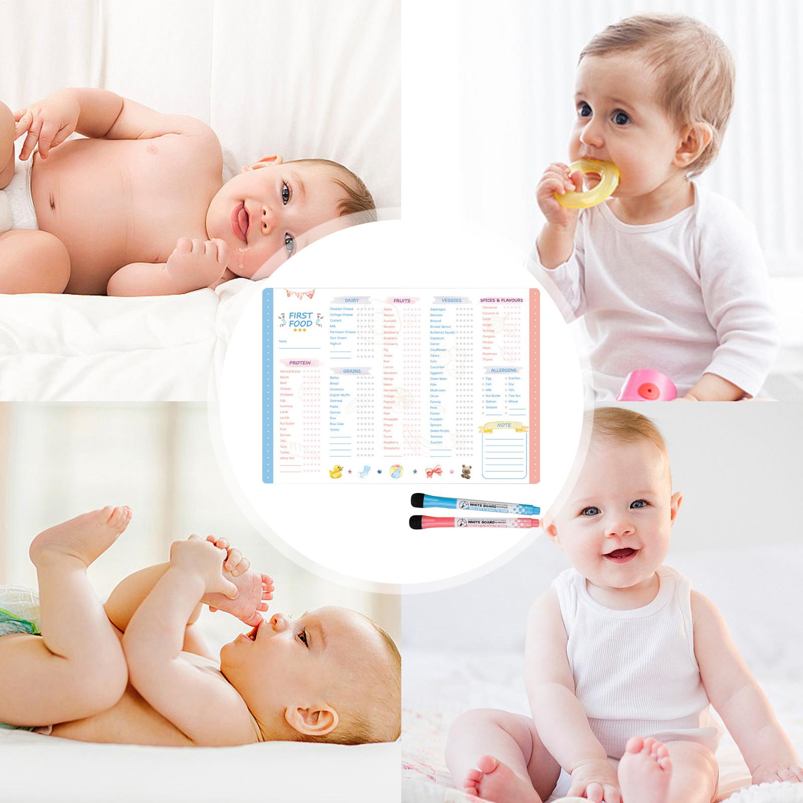 Baby Food Tracker - İlk Gıdalar Tablosu Manyetik Bebek İlk