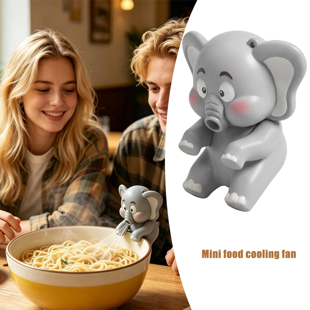 Baby Food Toy - Sevimli Fil Üfleyen Mini Fan Bardak