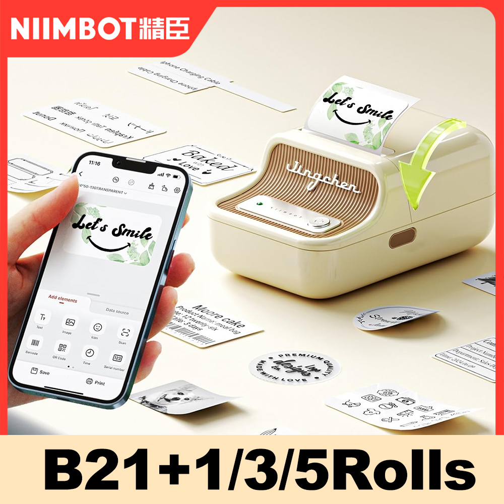 Baby Food Label - NIIMBOT B21 Taşınabilir Termal Yazıcı Kablosuz