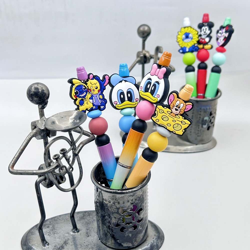 Baby Food Toy - 10 Adet DIY Karikatür Mini Silikon