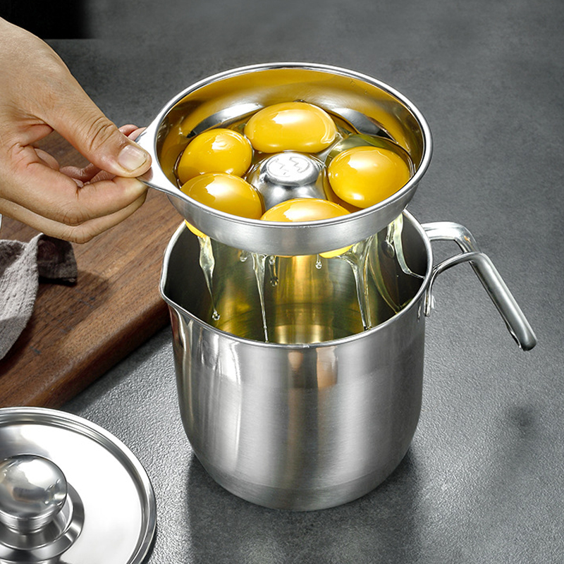 Baby Food Strainer - 304 Paslanmaz Çelik Yumurta Beyaz Ayırıcı