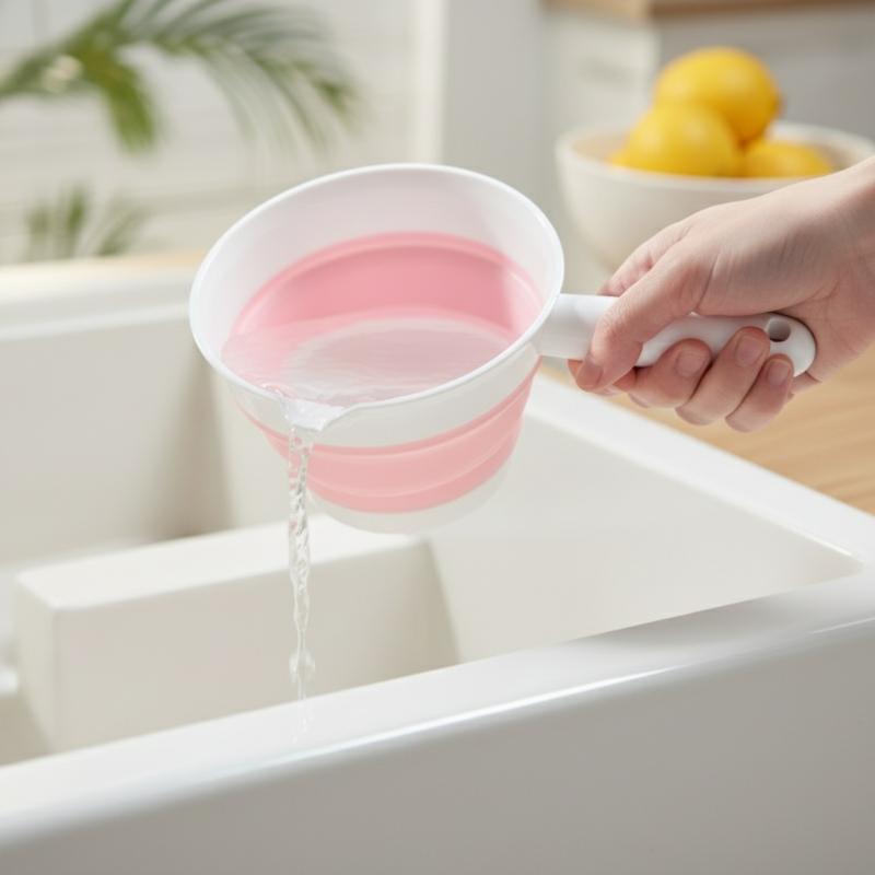 Baby Kitchen Food - Katlanabilir Silikon Su Kepçesi Gıda Sınıfı