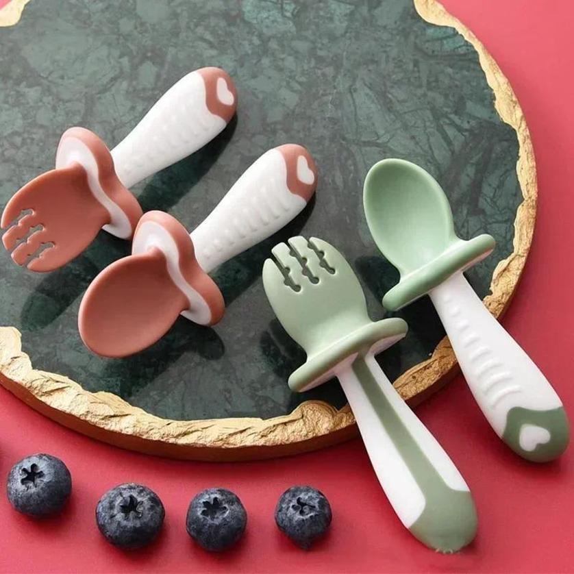 Bebek Kaşık Çatal Silikon çocu - Baby Kitchen Food incelemesi ve fiyatı