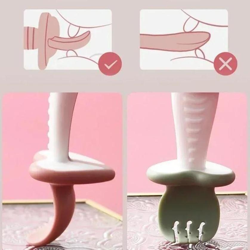 Bebek Kaşık Çatal Silikon çocu - Baby Kitchen Food incelemesi ve fiyatı