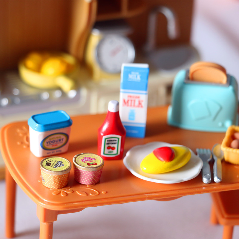 5 adet/takım 1:12 Dollhouse Ak - Baby Food Toy incelemesi ve fiyatı