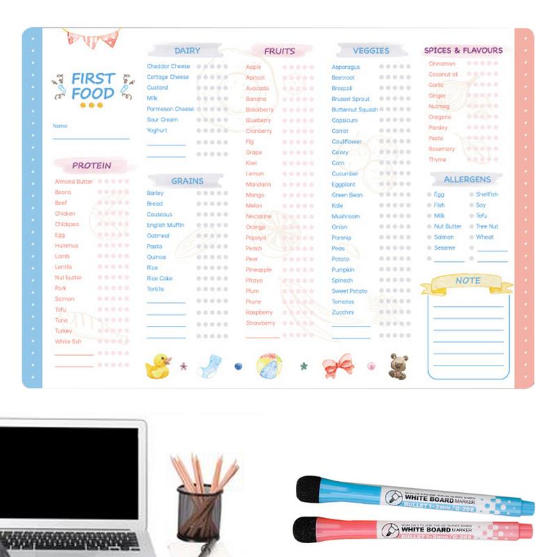 2 manyetik beyaz tahta kalem i - Baby Food Tracker incelemesi ve fiyatı