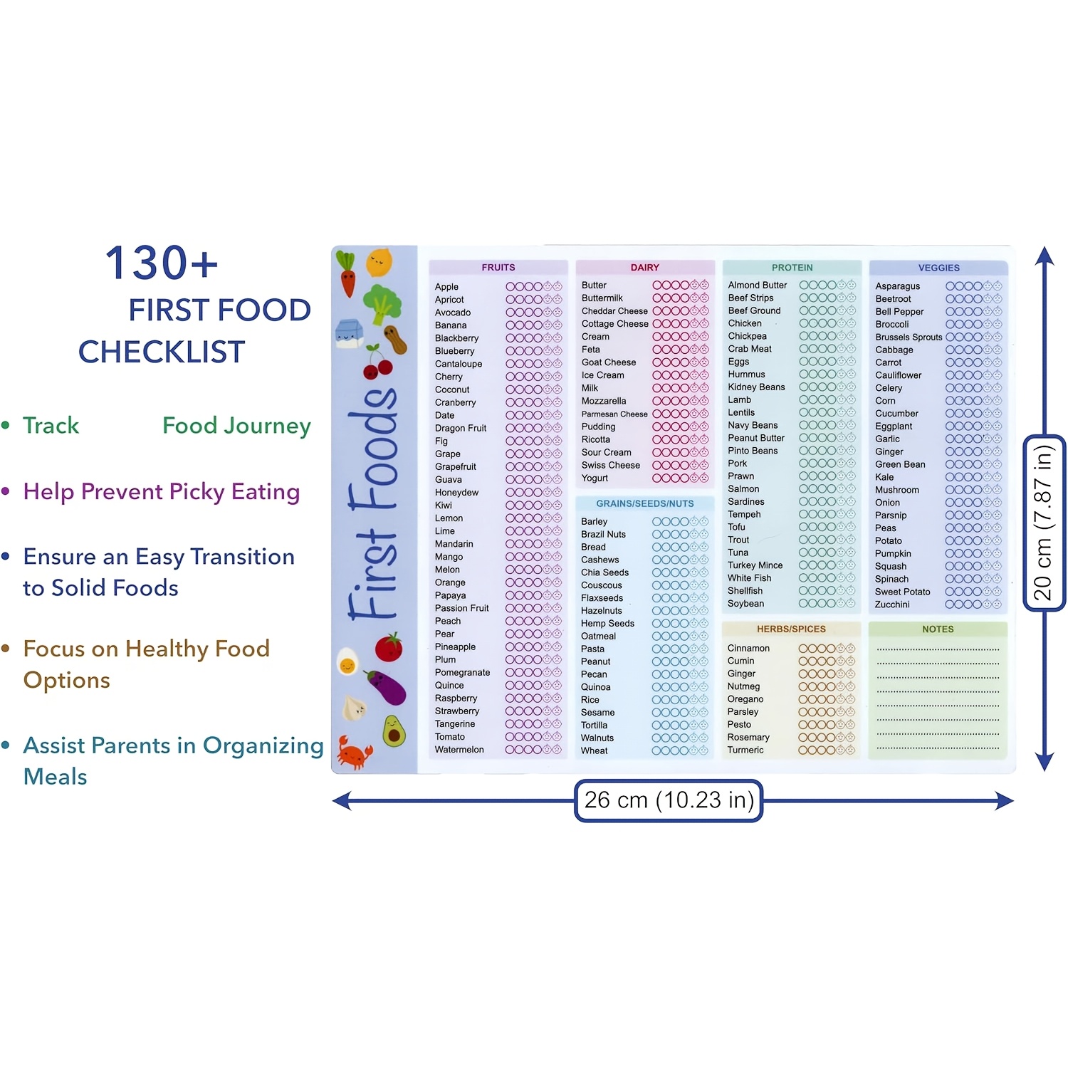 Bebek İlk Beslenme Takip Çizel - Baby Food Tracker incelemesi ve fiyatı