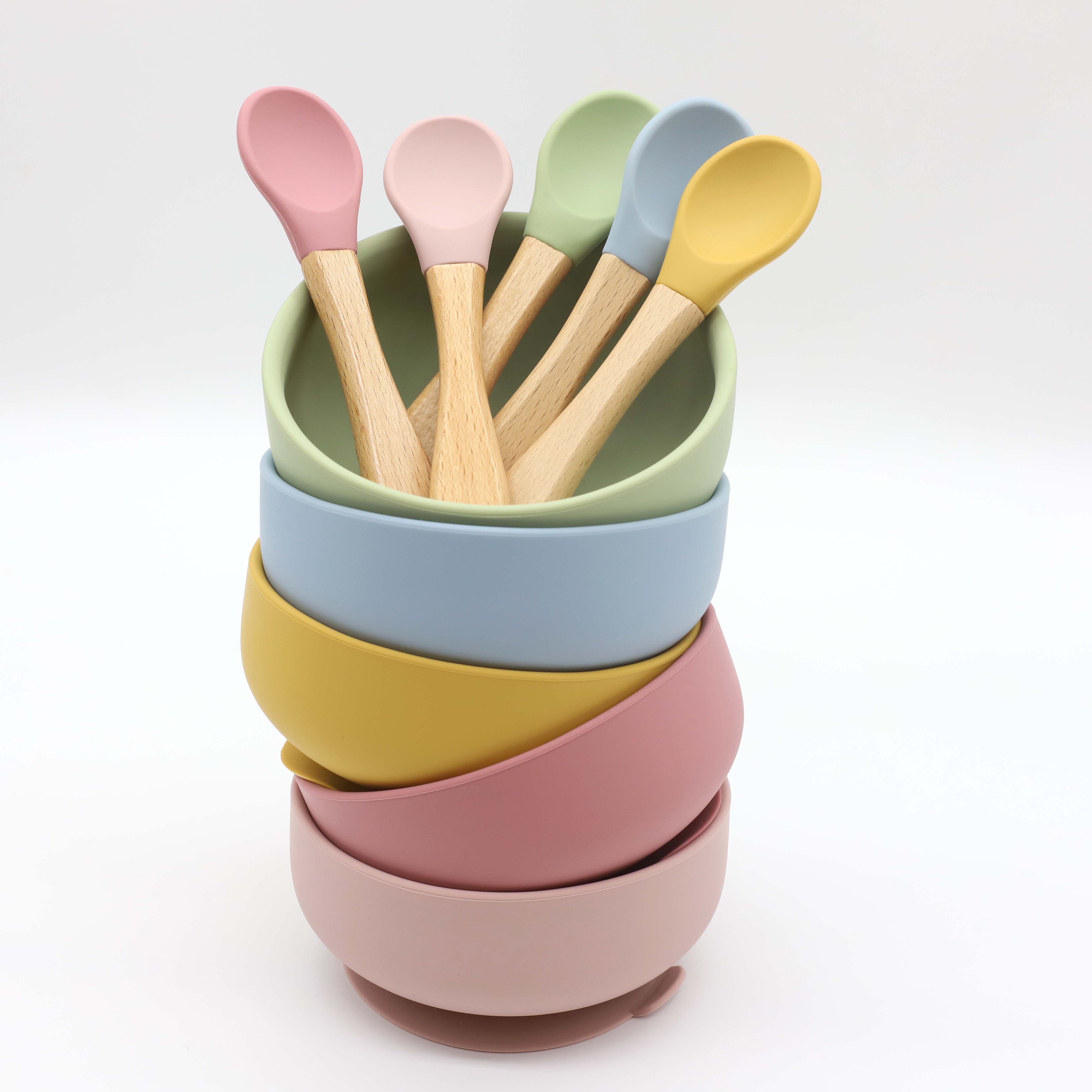 Vakumlu silikon kase, ahşap sa - Silicone Suction Bowl incelemesi ve fiyatı