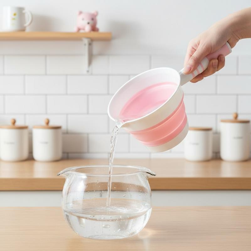 Katlanabilir Silikon Su Kepçes - Baby Kitchen Food incelemesi ve fiyatı